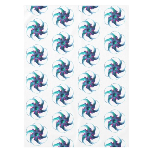 Fractal Fantasy Swirls Tablecloth Tafelkleed (Voorkant)