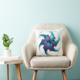 Fractal Fantasy Swirls Throw Cushion Kussen