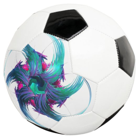 Fractal Fantasy Swirls Voetbal (Drie kwart)