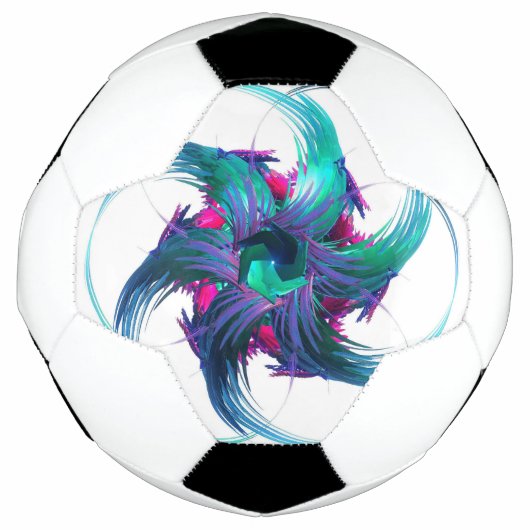 Fractal Fantasy Swirls Voetbal (Voorkant)