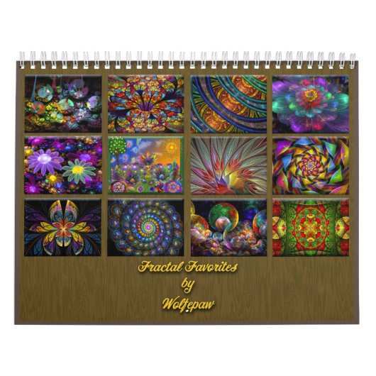 Fractal Favorieten Middelgrote Agenda Kalender (Hoes)