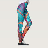 Fractal Feather Swirl Leggings (Rechts)