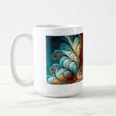 Fractal Feathers Classic Mok, 15 oz Koffiemok (Links)