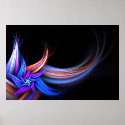 Fractal Feathers Design Poster (Voorkant)