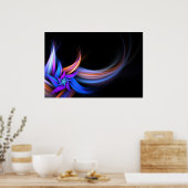 Fractal Feathers Design Poster (Keuken)