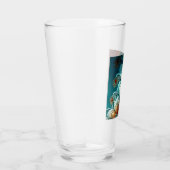 Fractal Feathers Glass Tumbler (Rechts)