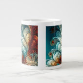 Fractal Feathers Jumbo Mok (Voorkant)