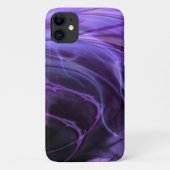 Fractal feathers Paarse Case-Mate iPhone Case (Achterkant)