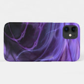 Fractal feathers Paarse Case-Mate iPhone Case (Achterkant (horizontaal))