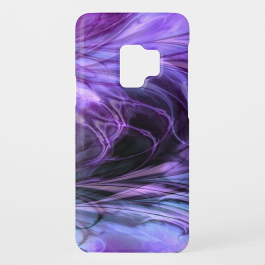 Fractal feathers Paarse Case-Mate Samsung Galaxy Hoesje (Achterkant)