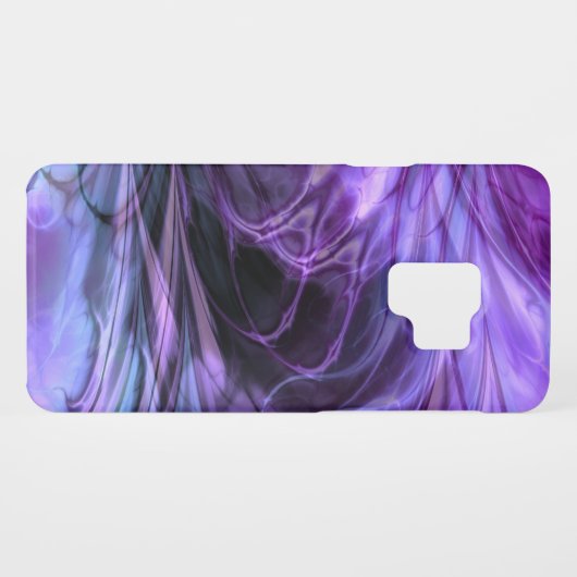 Fractal feathers Paarse Case-Mate Samsung Galaxy Hoesje (Achterkant (horizontaal))