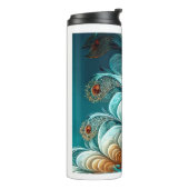 Fractal Feathers Thermal Tumbler Thermosbeker (Gedraaid links)