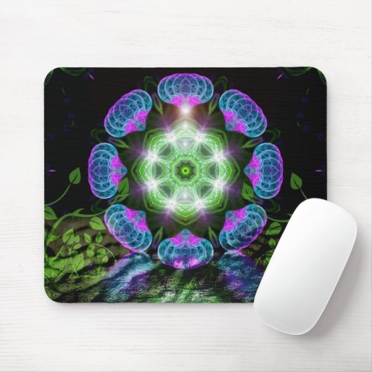 Fractal Ferris Wheel Mousepad Muismat (Met muis)