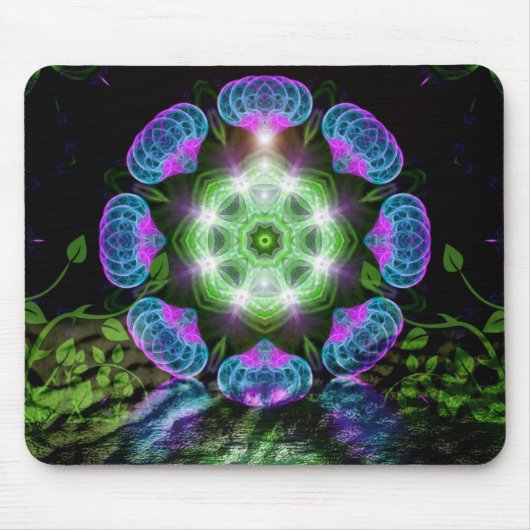 Fractal Ferris Wheel Mousepad Muismat (Voorkant)