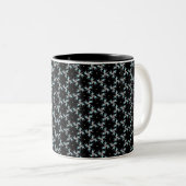 Fractal finesse tweekleurige koffiemok (Voorkant rechts)