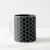 Fractal finesse tweekleurige koffiemok (Voorkant links)
