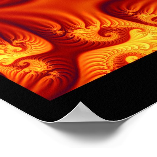 Fractal Fire Poster (Hoek)