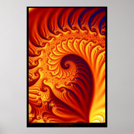 Fractal Fire Poster