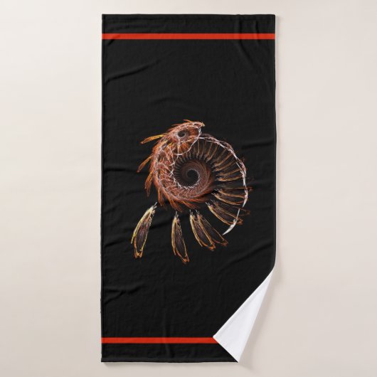 Fractal Firebird Badhanddoek (Badhanddoek)