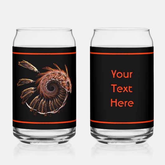 Fractal Firebird Blikvorm Glas (Voorkant)