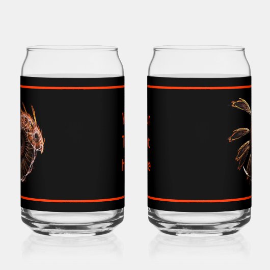 Fractal Firebird Blikvorm Glas (Links)