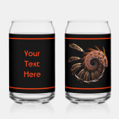 Fractal Firebird Blikvorm Glas (Achterkant)