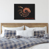 Fractal Firebird Canvas Afdruk (Insitu (Slaapkamer))