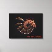 Fractal Firebird Canvas Afdruk (Voorkant)