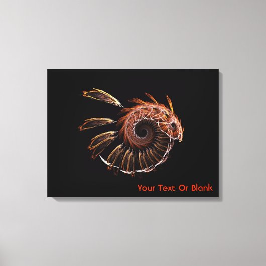 Fractal Firebird Canvas Afdruk (Voorkant)
