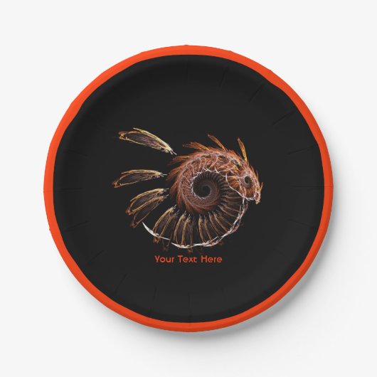 Fractal Firebird Papieren Bordje (Voorkant)