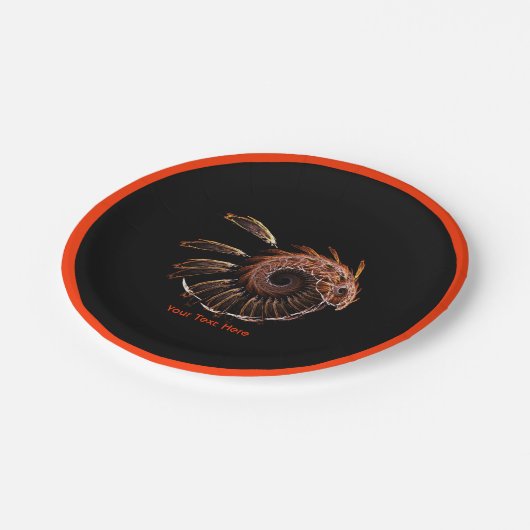 Fractal Firebird Papieren Bordje (Gekanteld)