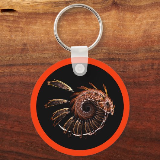 Fractal Firebird Sleutelhanger (Voorkant)