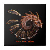 Fractal Firebird Tegeltje (Voorkant)