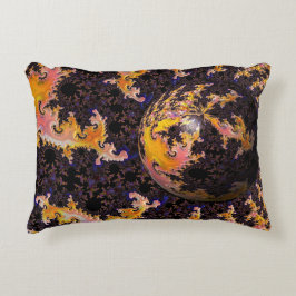 Fractal Firestorm Sphere Accent Kussen