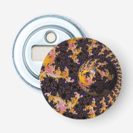 Fractal Firestorm Sphere Button Flesopener