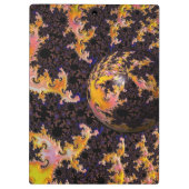 Fractal Firestorm Sphere Klembord (Achterkant)