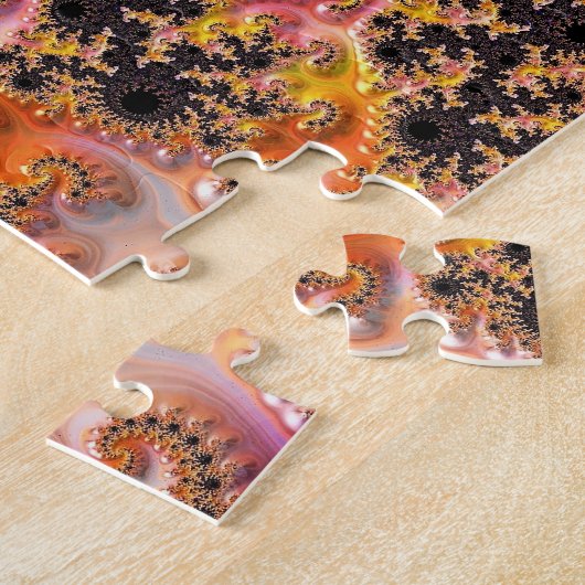 Fractal Firestorm Sphere Legpuzzel (Zijkant)