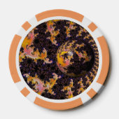 Fractal Firestorm Sphere Poker Chips (Achterkant)