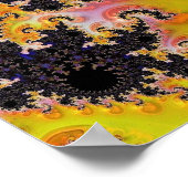 Fractal Firestorm Sphere Poster (Hoek)
