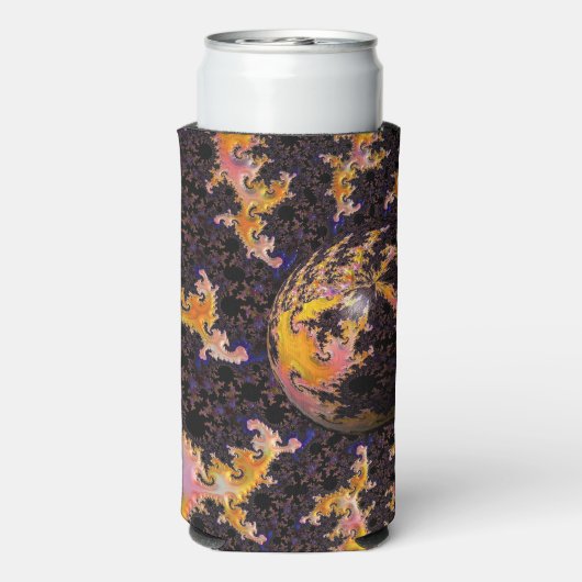 Fractal Firestorm Sphere Seltzer Blikjeskoeler (Seltzer Achterkant)