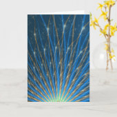 Fractal Fireworks Wenskaart Kaart (Gele Bloem)
