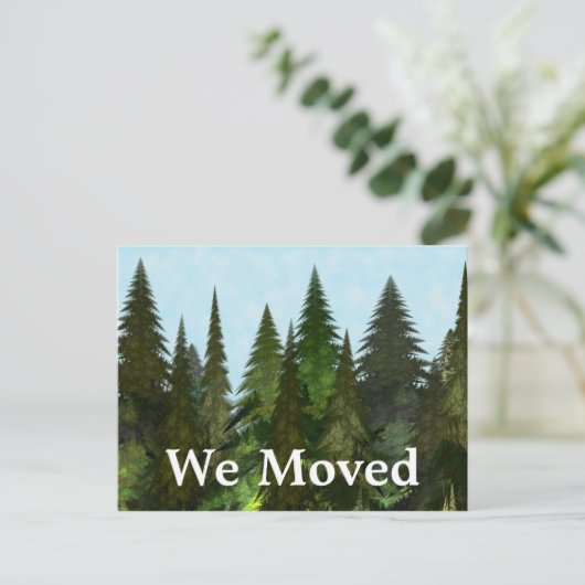 Fractal Firs Aankondigingskaart (Staand voorkant)