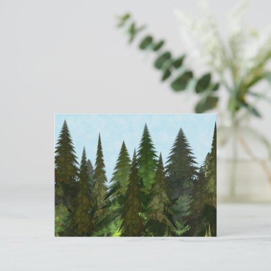 Fractal Firs Briefkaart (Staand voorkant)