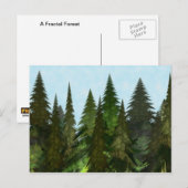 Fractal Firs Briefkaart (Voorkant / Achterkant)