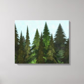 Fractal Firs Canvas Afdruk (Voorkant)