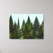 Fractal Firs Canvas Afdruk (Voorkant)