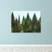 Fractal Firs Canvas Afdruk (Insitu (Houten vloer))