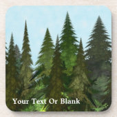 Fractal Firs Drankjes Onderzetter (Voorkant)