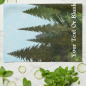 Fractal Firs Theedoek (Gevouwen)