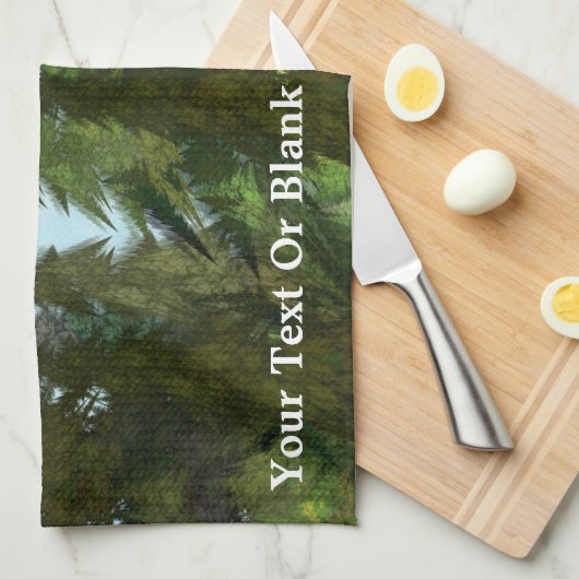 Fractal Firs Theedoek (Quarter Fold)